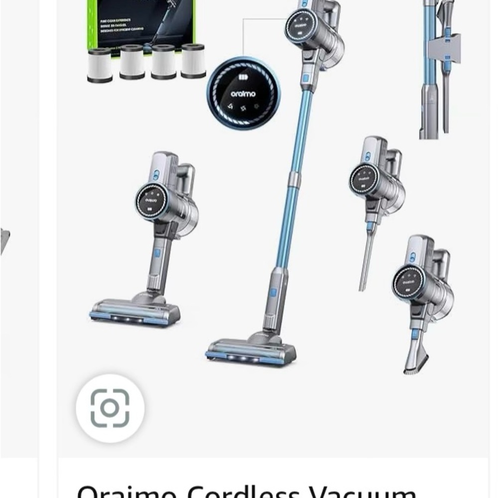 Powerful wireless oraimo vacuum great for cleaning